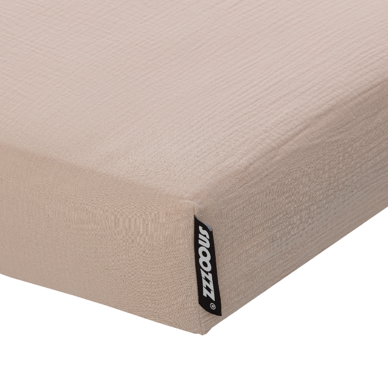 Fitted Sheet Crib Sand detail